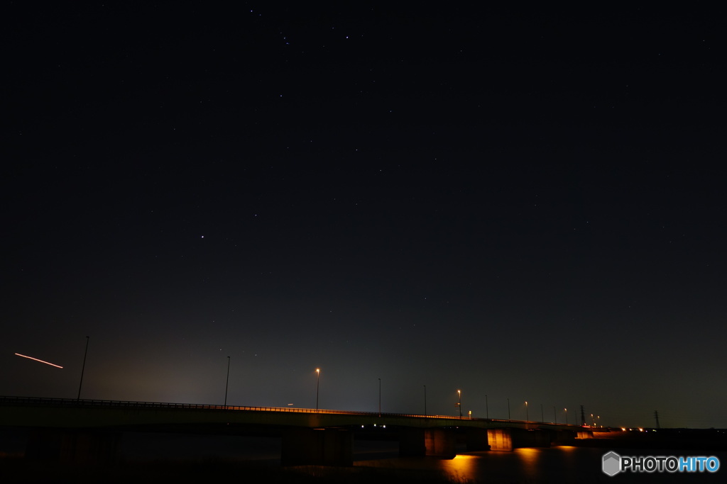 夜の若草大橋