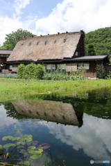 合掌造り水鏡