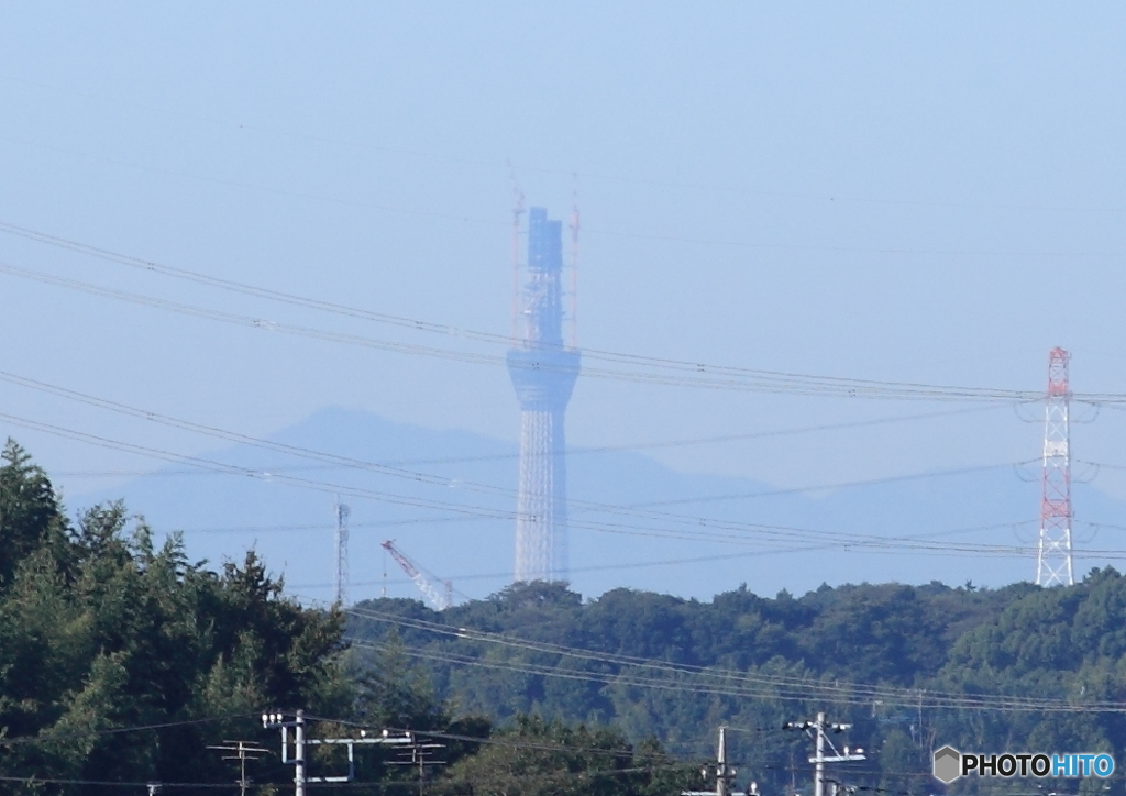 建設中の東京スカイツリー