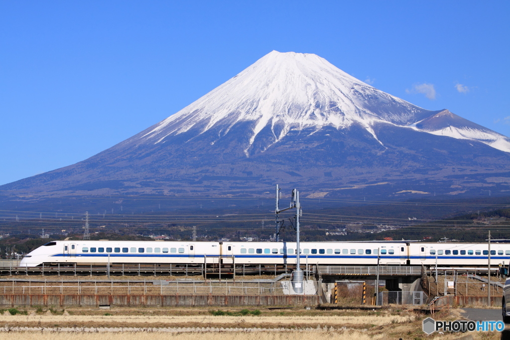 富士と新幹線300系