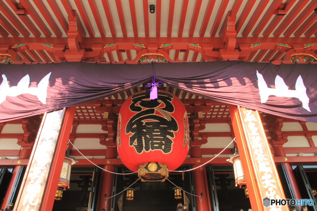 浅草寺 本堂 新橋大提灯