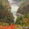 紅葉のSL会津只見号