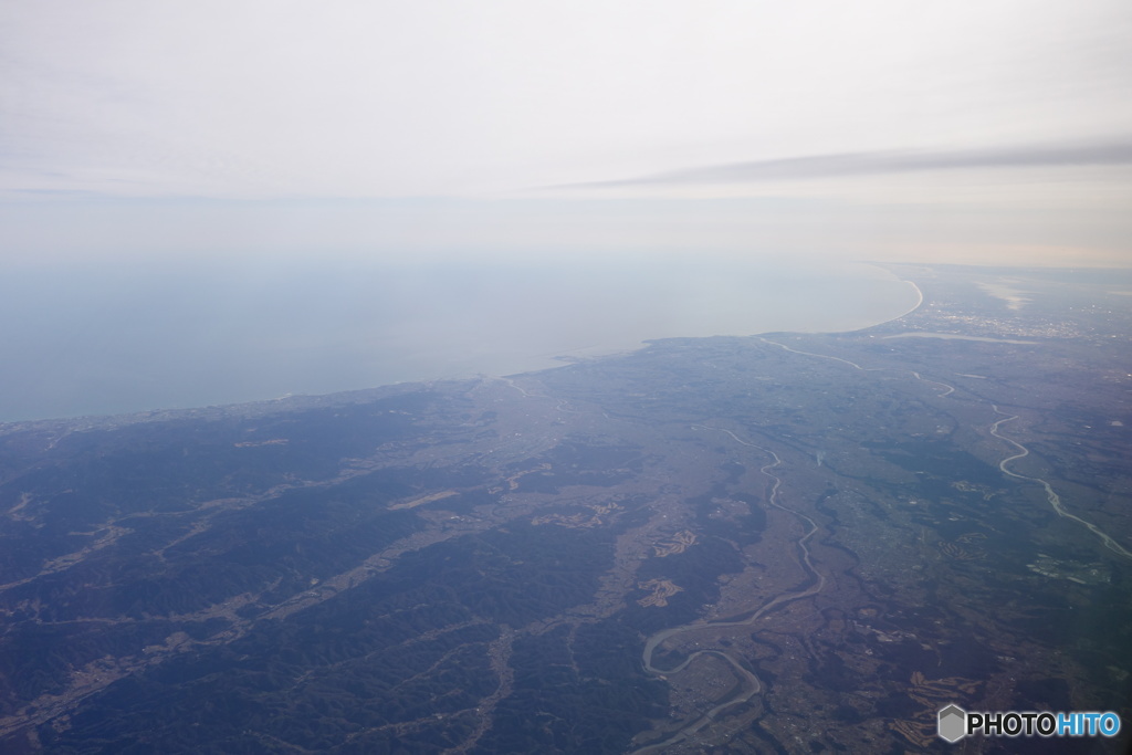 茨城県上空