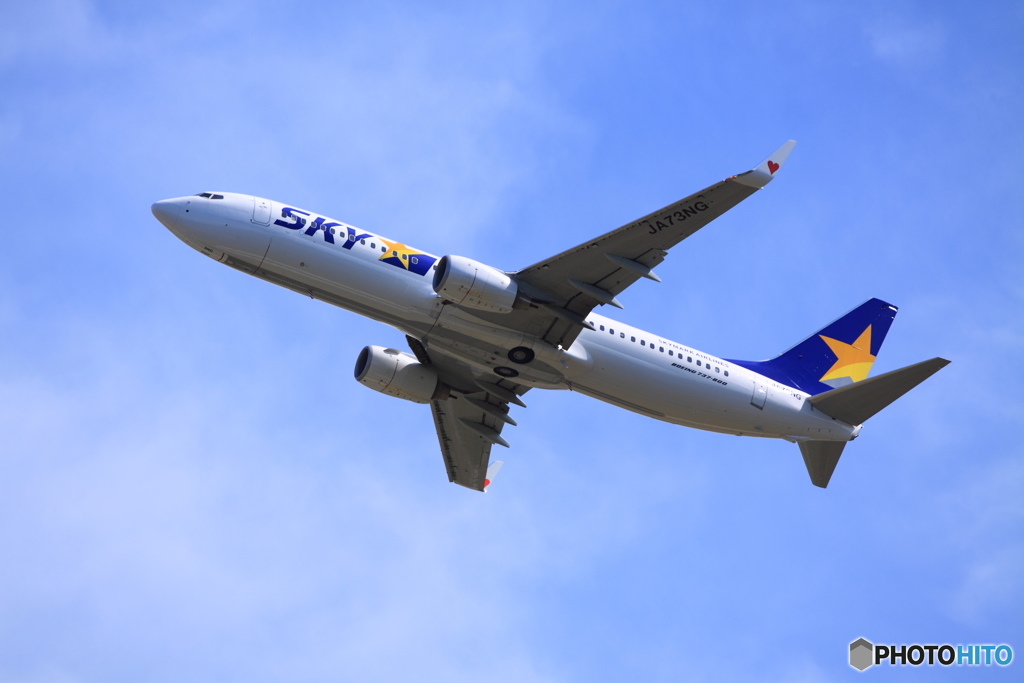 スカイマーク 185便 茨城空港離陸！