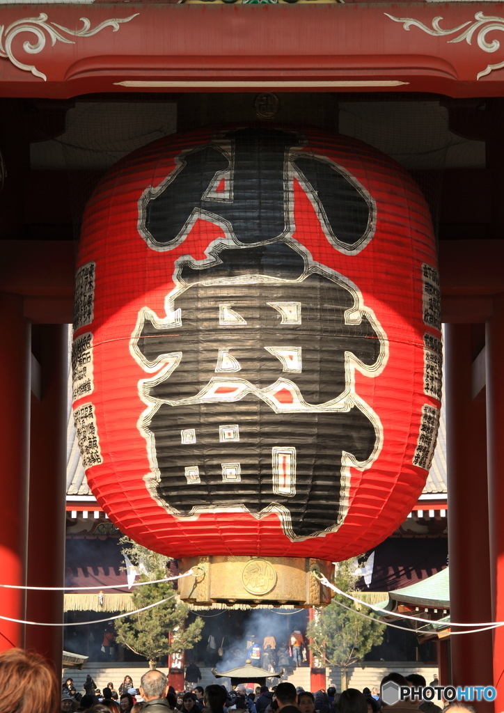 浅草寺 宝蔵門 大提灯