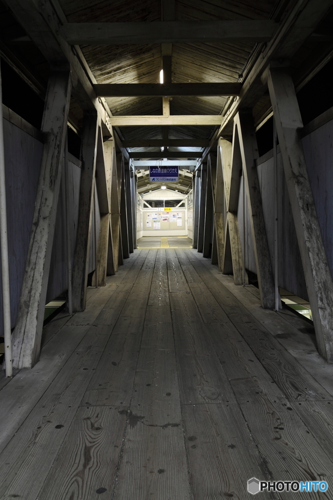 長野電鉄 屋代駅連絡通路
