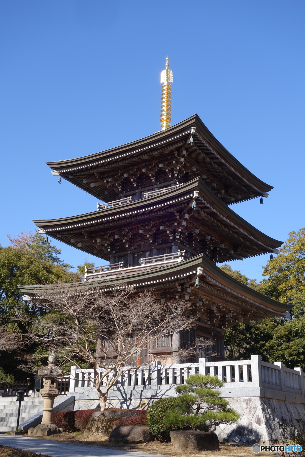 村松山虚空蔵堂 三重之塔