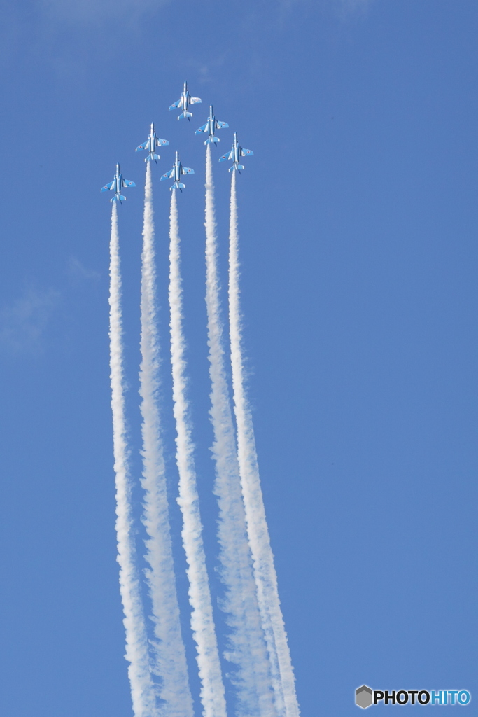 Blue Impulse Hyakuri 2009 Delta Loop