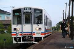 関東鉄道竜ヶ崎線入地駅 キハ2000形気動車