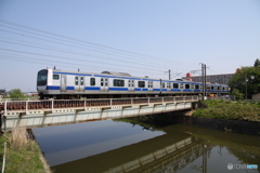 谷田川を渡る常磐線E531系