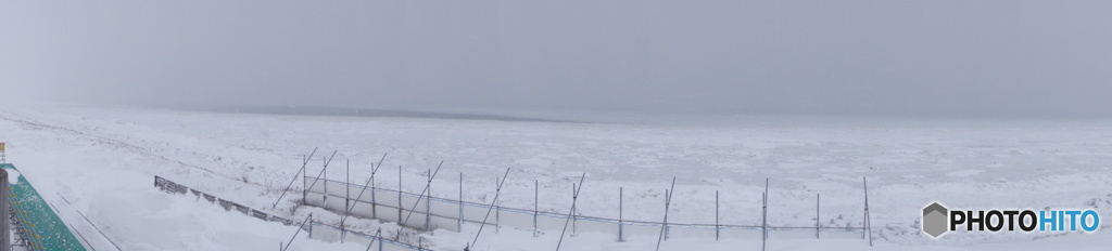 流氷の見える駅