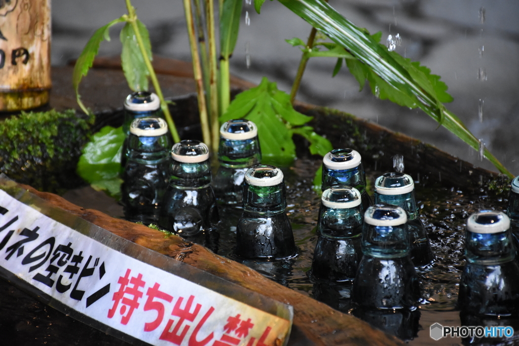 冷やされるラムネ