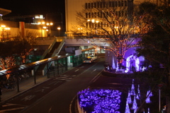 地元の駅 イルミネーション