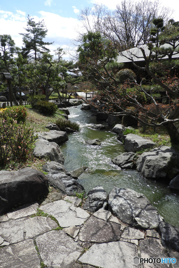 茶室前