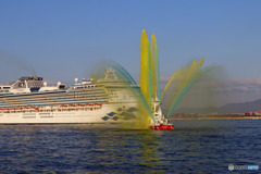 カラー放水