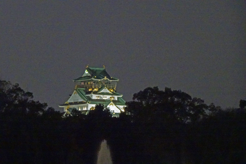 大阪城ライトアップ