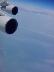 B747エンジンと雲海　11：15