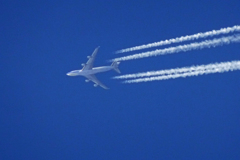 B747が見えた　