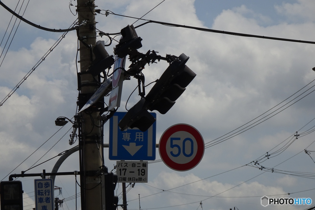 信号機も