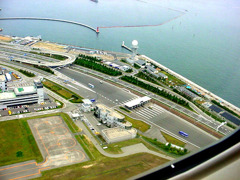 関空　離陸開始1分後　10：43
