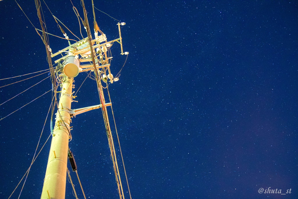 勝浦漁港の星空