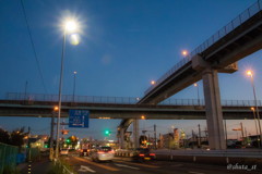 夕方のジャンクション