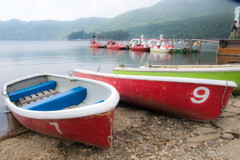 赤城山大沼の畔