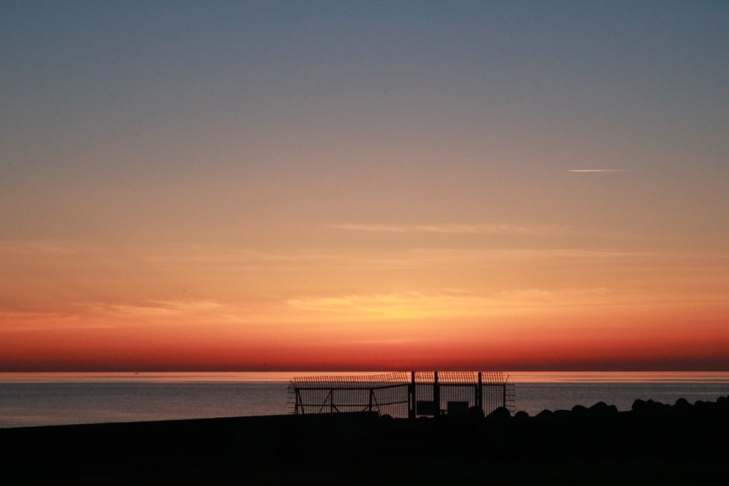 夕日