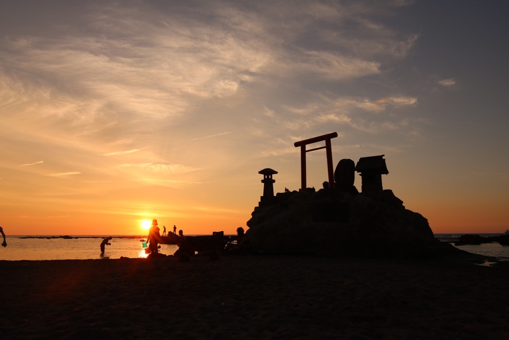 夕日