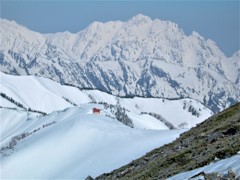 剱岳と種池山荘