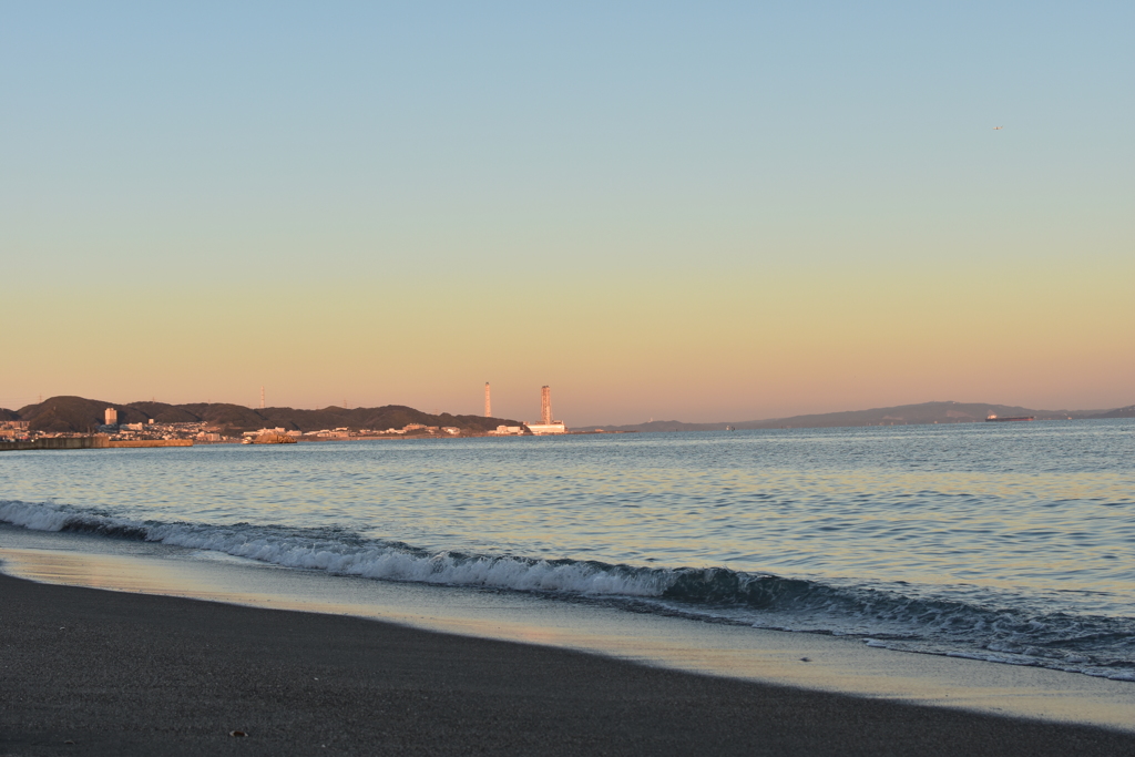 大晦日の三浦海岸