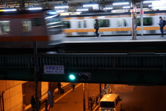 夜の中野駅