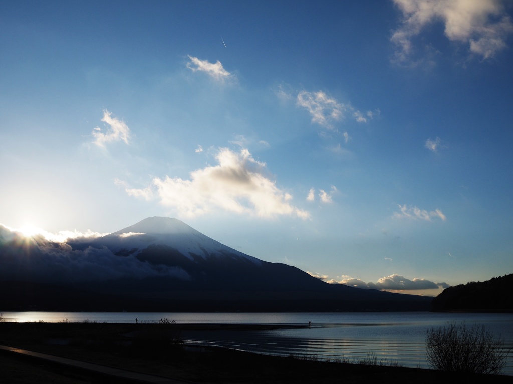 山中湖夕景