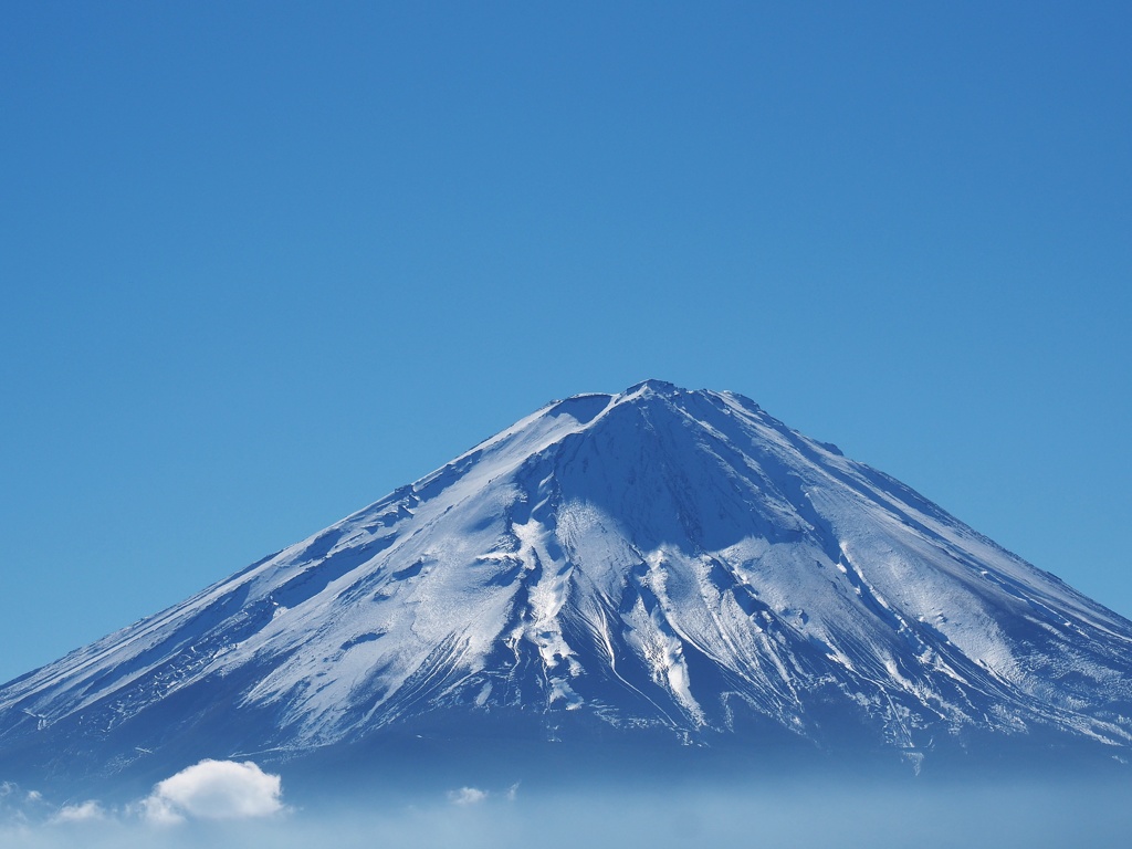 河口湖町毛無山から