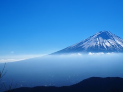 河口湖町毛無山から