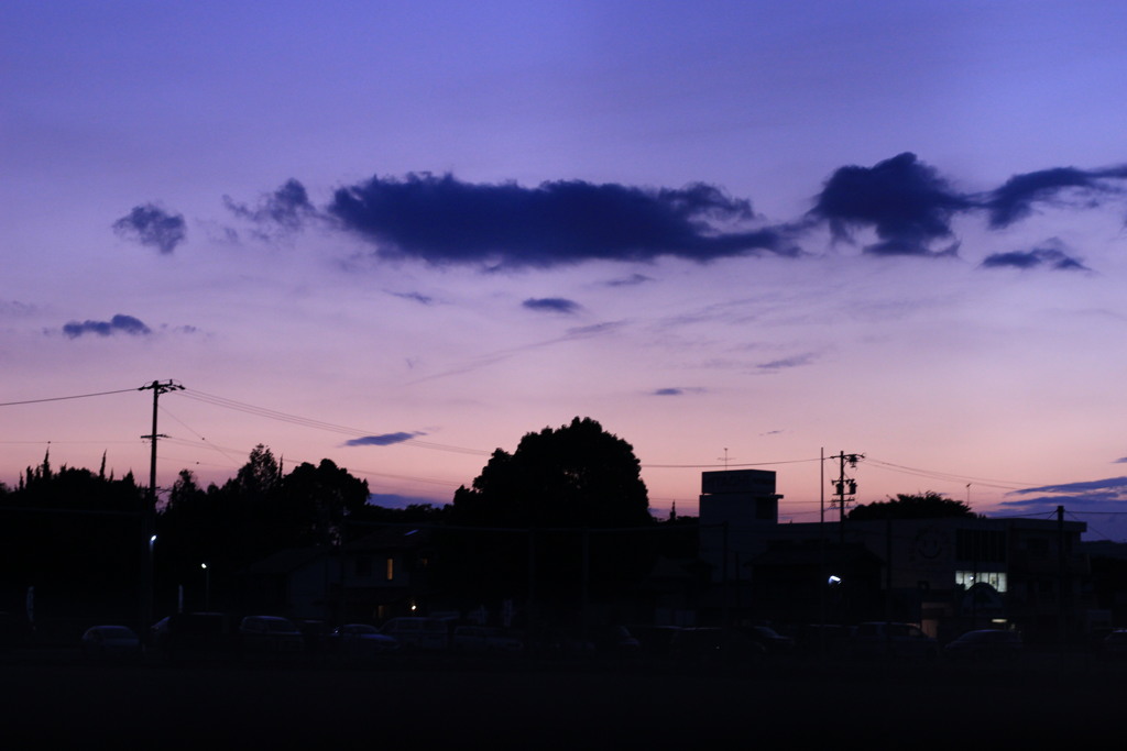 西の空