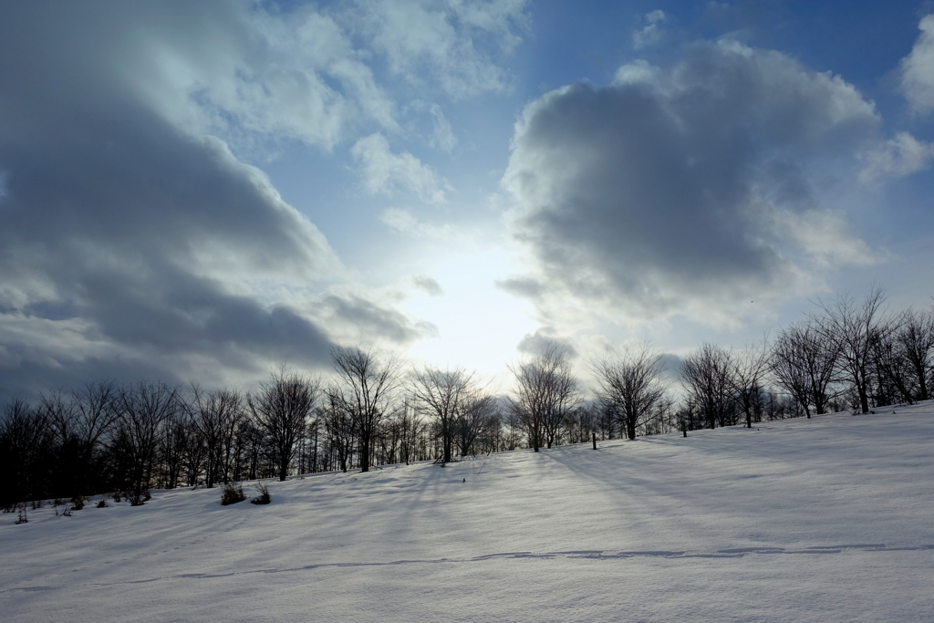 登る途中、ちらりと横眼で見た風景