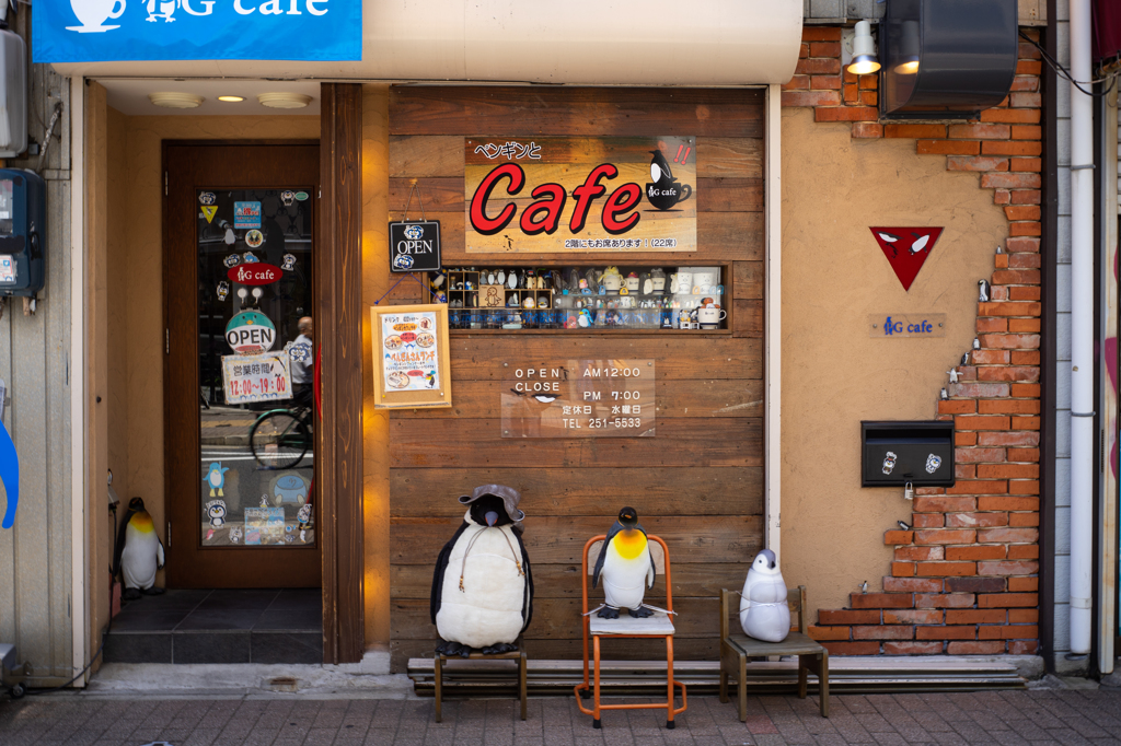 ペンギンがお出迎え