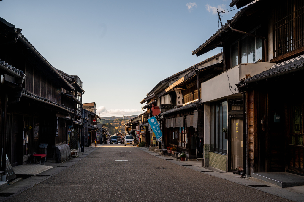 山間の城下町