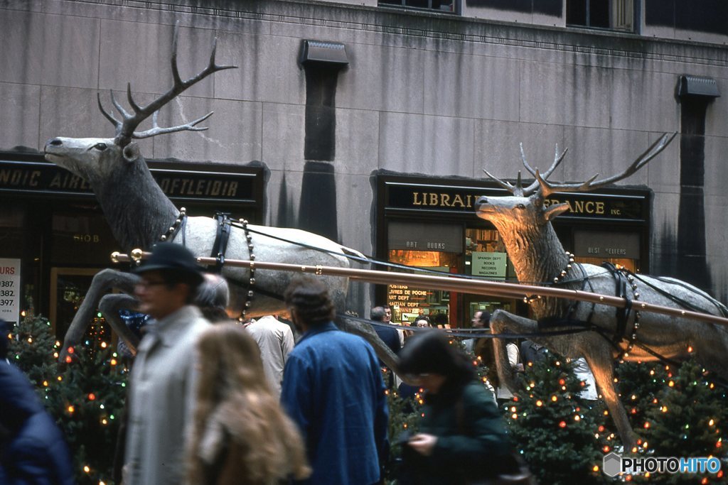 ロックフェラーセンターのトナカイ　NY