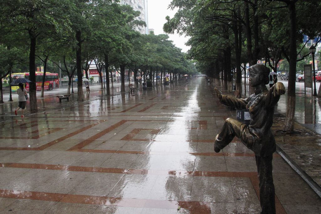 雨の長安　中国広東省