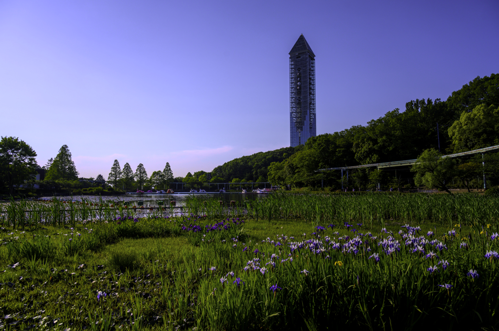 タワーのある風景