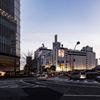 駅前の夕暮れ時　２