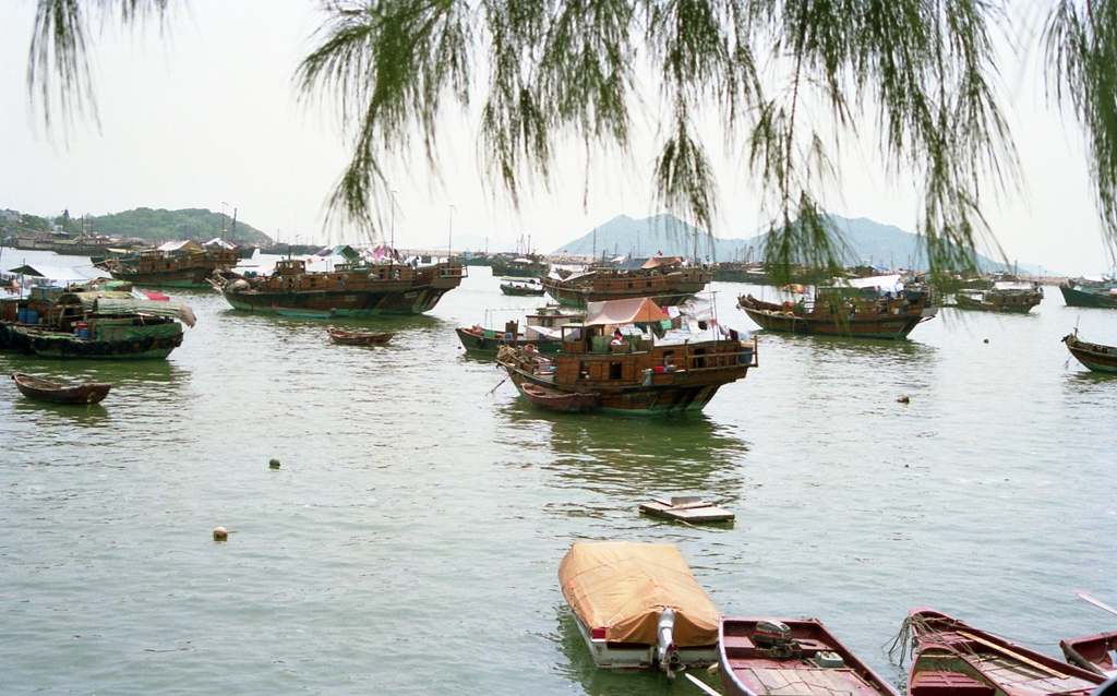 長州島の漁民　水上生活者　香港