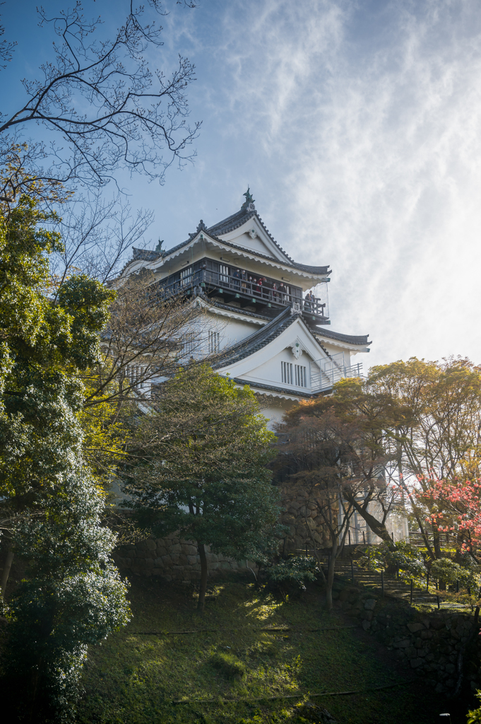 春の岡崎城