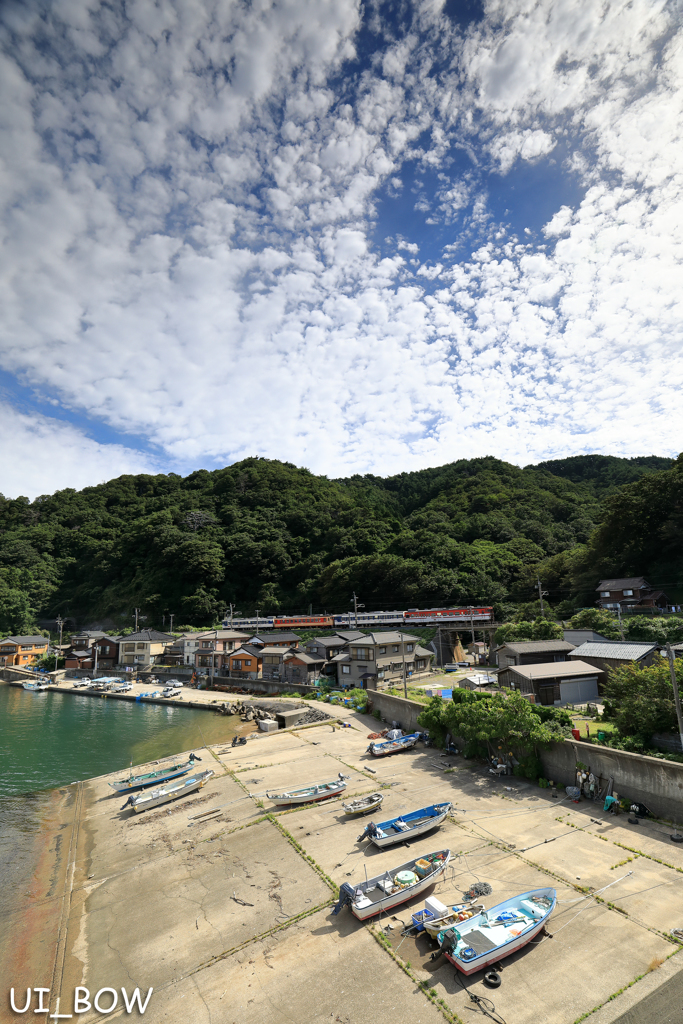 夏の漁村