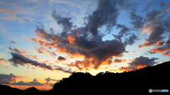 雨上がりの夕景