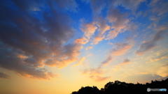 こういう淡い夕焼けもまた良し