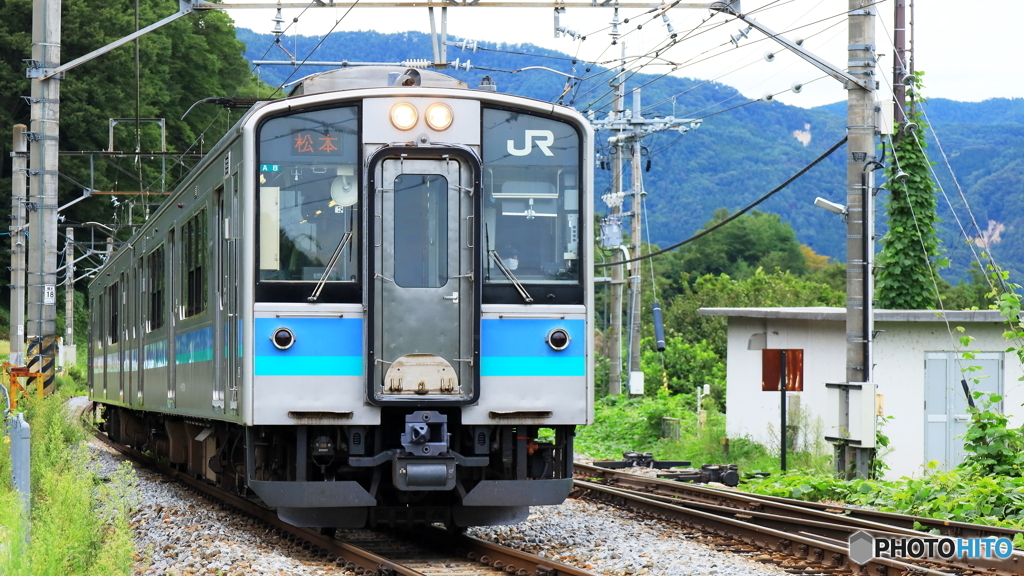 姨捨駅を出発