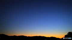 金星輝く夕景